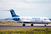 Montenegro Airlines Fokker 100 (4O-AOM) at  Frankfurt am Main, Germany