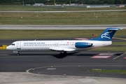 Montenegro Airlines Fokker 100 (4O-AOP) at  Dusseldorf - International, Germany