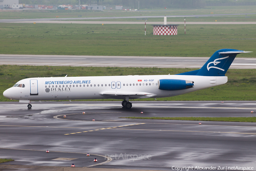 Montenegro Airlines Fokker 100 (4O-AOP) | Photo 412329