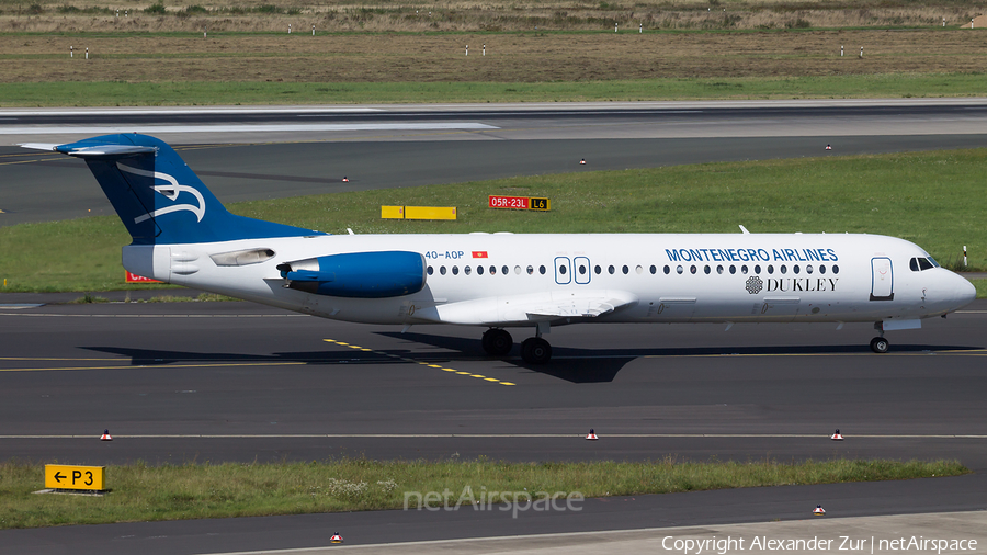 Montenegro Airlines Fokker 100 (4O-AOP) | Photo 417476