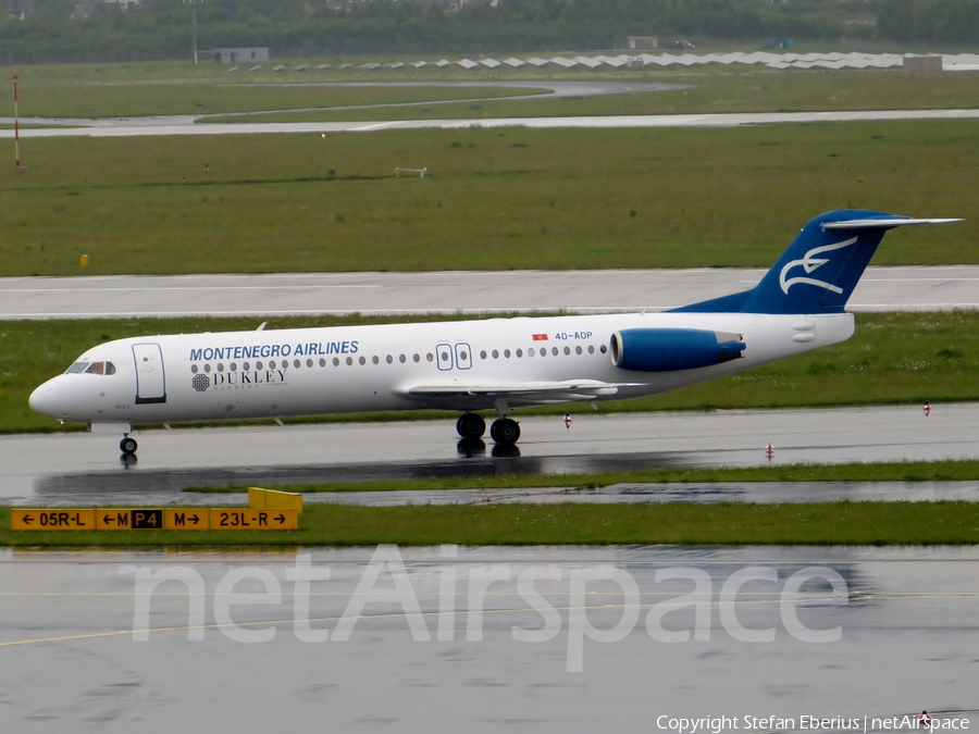 Montenegro Airlines Fokker 100 (4O-AOP) | Photo 419285