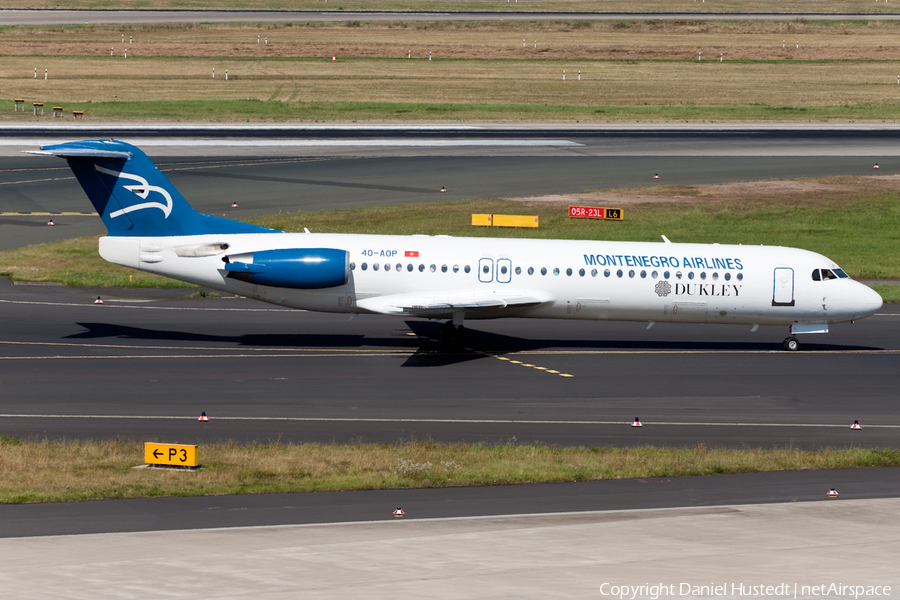 Montenegro Airlines Fokker 100 (4O-AOP) | Photo 489436