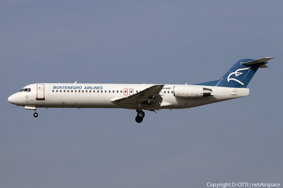 Montenegro Airlines Fokker 100 (4O-AOP) | Photo 395363