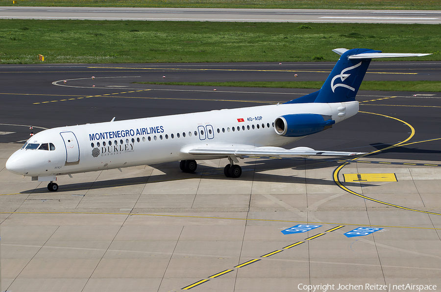 Montenegro Airlines Fokker 100 (4O-AOP) | Photo 53522