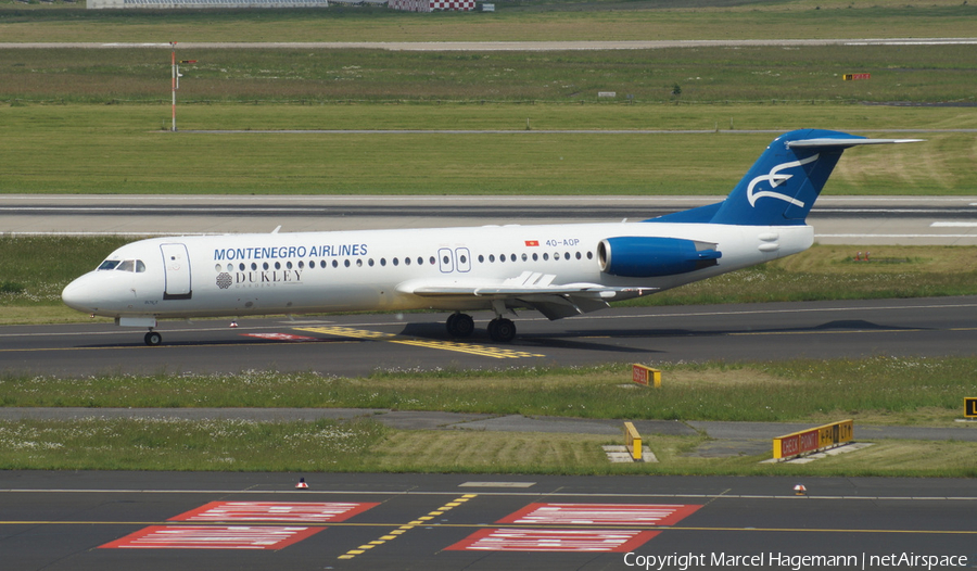 Montenegro Airlines Fokker 100 (4O-AOP) | Photo 108065