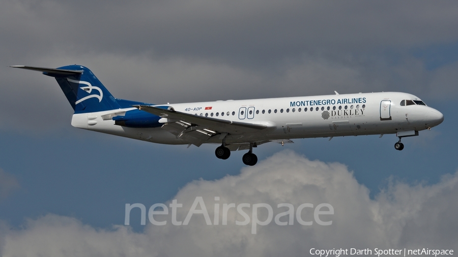 Montenegro Airlines Fokker 100 (4O-AOP) | Photo 227878