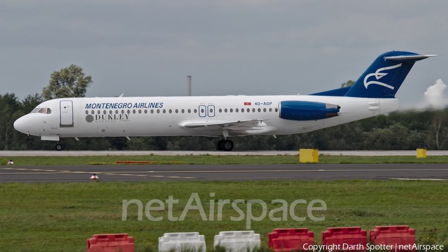 Montenegro Airlines Fokker 100 (4O-AOP) | Photo 230784