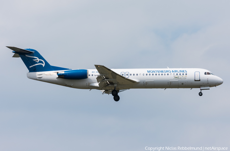 Montenegro Airlines Fokker 100 (4O-AOP) | Photo 243274
