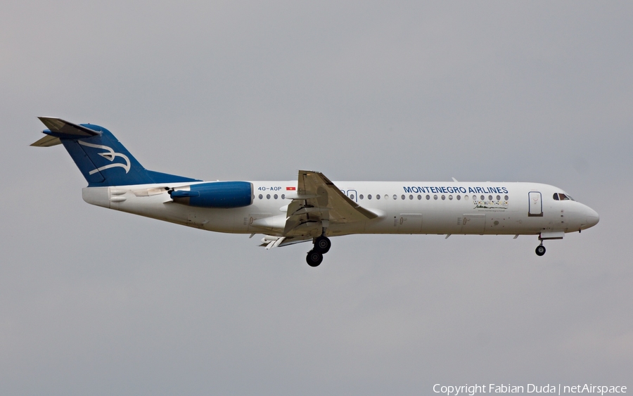 Montenegro Airlines Fokker 100 (4O-AOP) | Photo 272290
