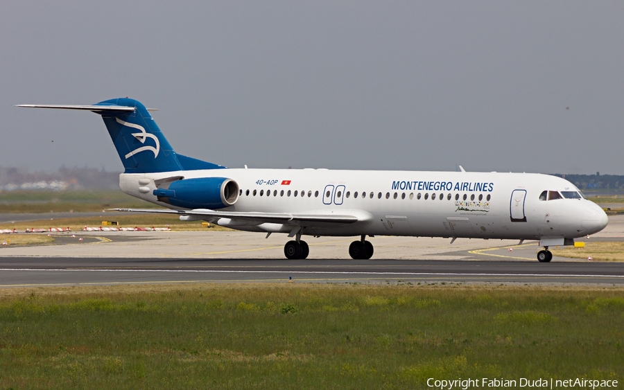 Montenegro Airlines Fokker 100 (4O-AOP) | Photo 272291