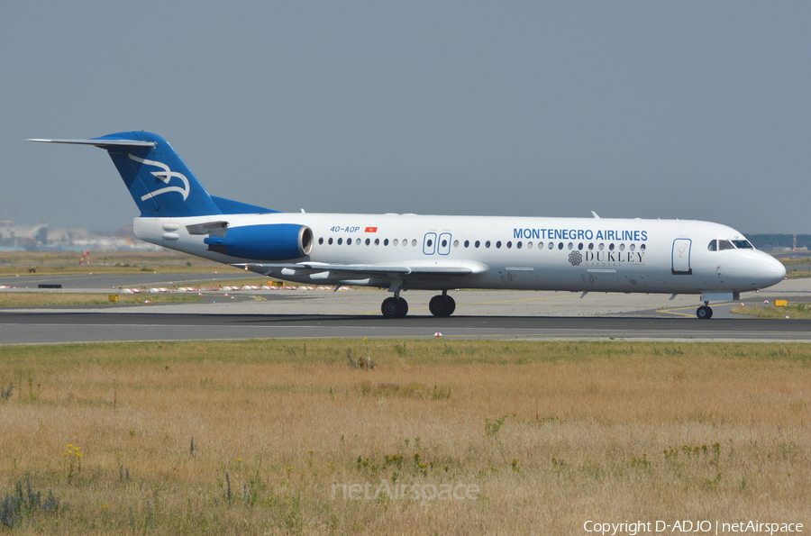 Montenegro Airlines Fokker 100 (4O-AOP) | Photo 80152