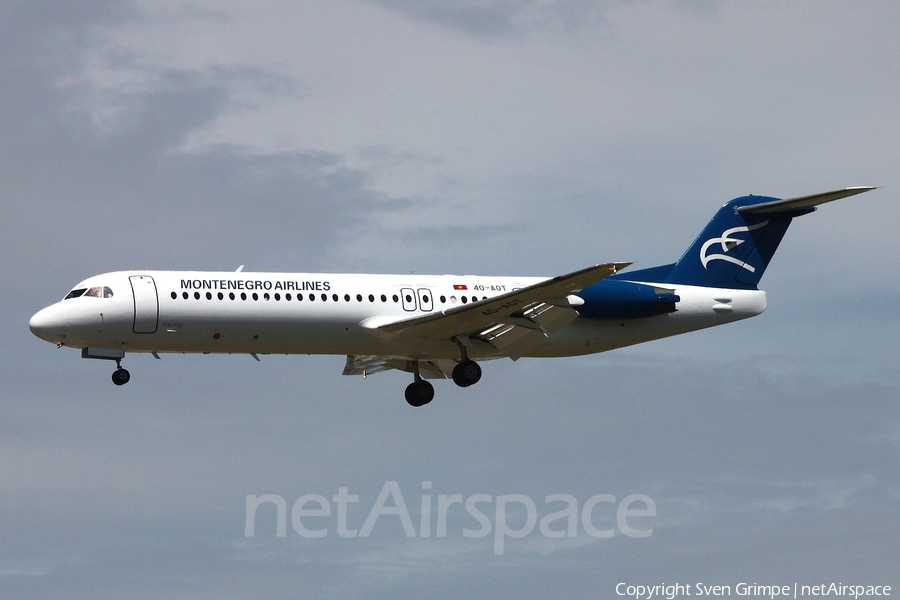 Montenegro Airlines Fokker 100 (4O-AOT) | Photo 28552