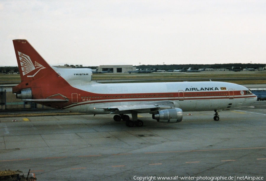 Air Lanka Lockheed L-1011-385-3 TriStar 500 (4R-ULA) | Photo 484978