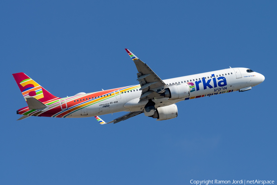 Arkia Israel Airlines Airbus A321-251NX (4X-AGK) | Photo 454626