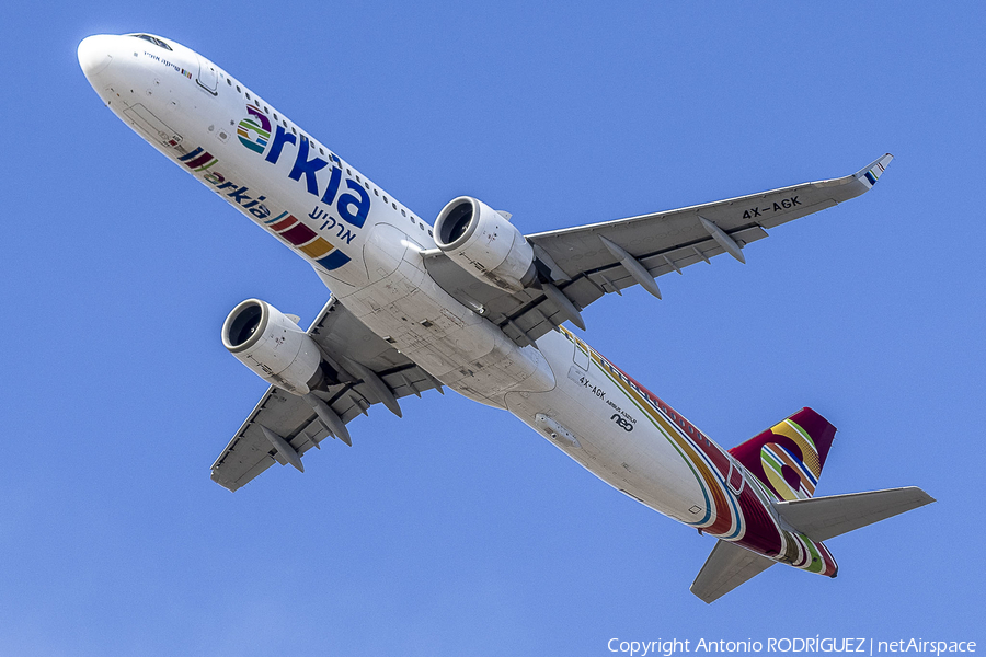 Arkia Israel Airlines Airbus A321-251NX (4X-AGK) | Photo 659470