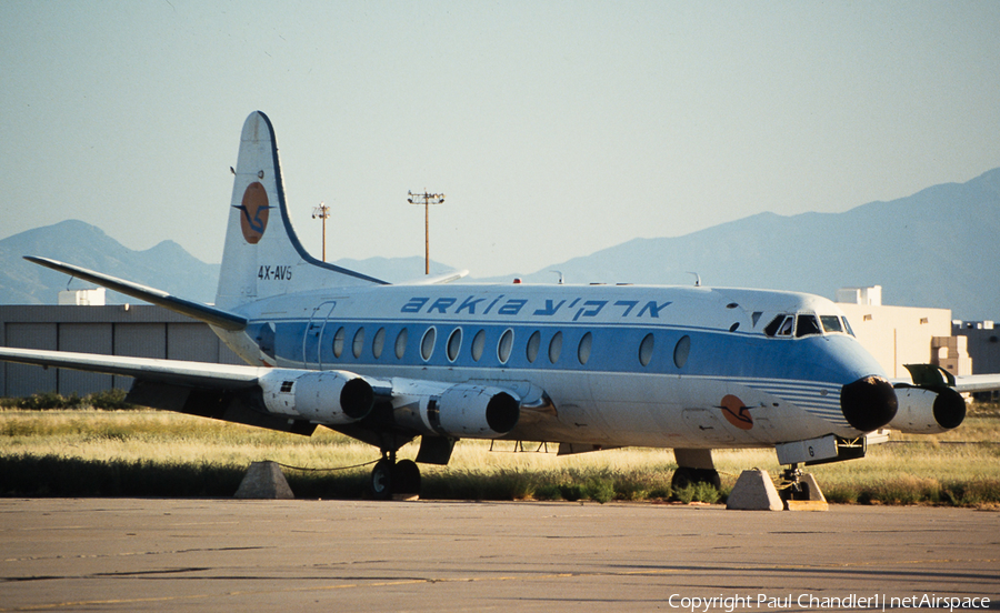 Arkia Israel Airlines Vickers Viscount 831 (4X-AVG) | Photo 105379
