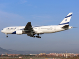 El Al Israel Airlines Boeing 777-258(ER) (4X-ECA) at  Barcelona - El Prat, Spain