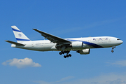 El Al Israel Airlines Boeing 777-258(ER) (4X-ECA) at  London - Heathrow, United Kingdom