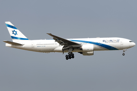 El Al Israel Airlines Boeing 777-258(ER) (4X-ECB) at  Larnaca - International, Cyprus