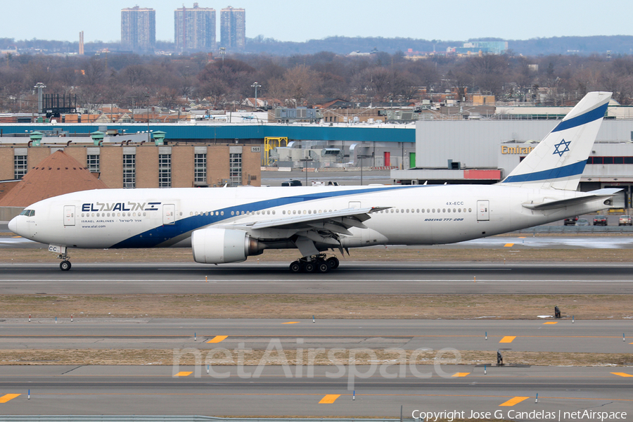 El Al Israel Airlines Boeing 777-258(ER) (4X-ECC) | Photo 154945