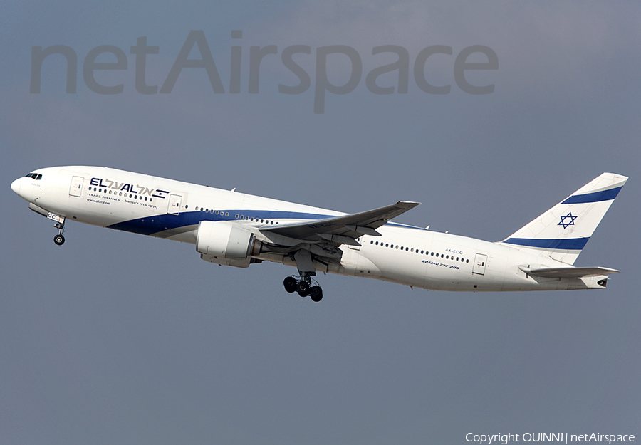 El Al Israel Airlines Boeing 777-258(ER) (4X-ECC) | Photo 37060