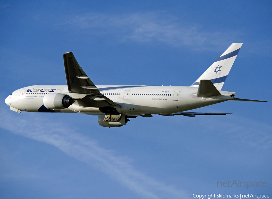 El Al Israel Airlines Boeing 777-258(ER) (4X-ECC) | Photo 32535