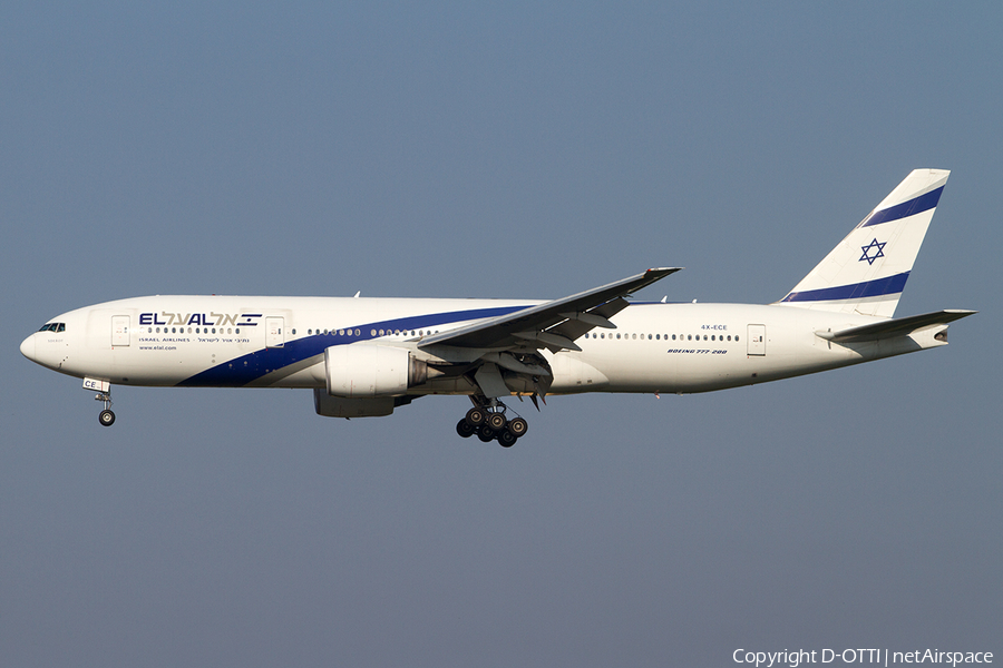 El Al Israel Airlines Boeing 777-258(ER) (4X-ECE) | Photo 508616
