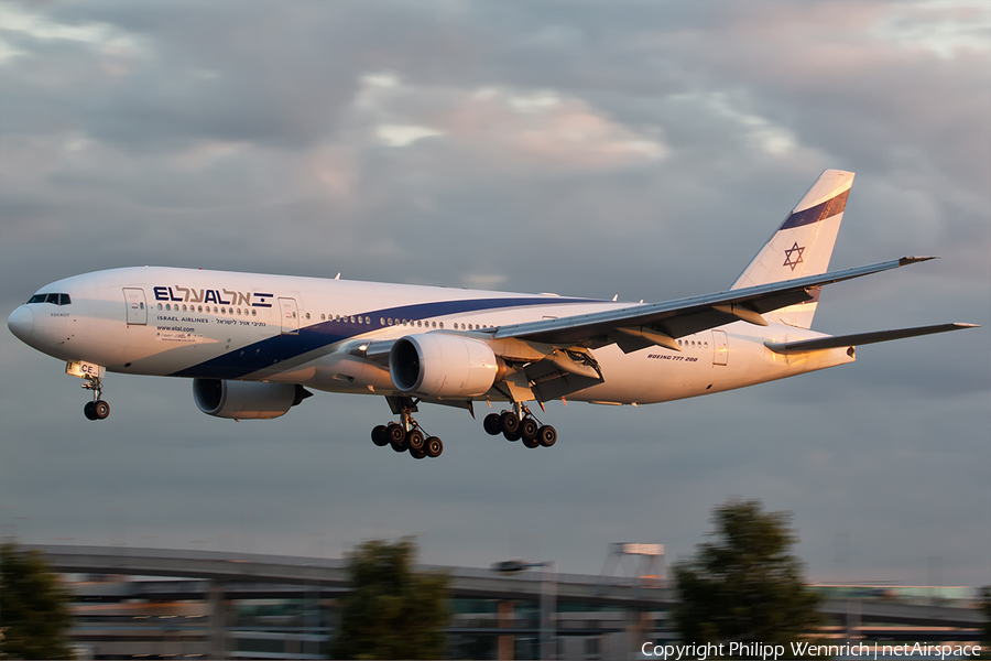 El Al Israel Airlines Boeing 777-258(ER) (4X-ECE) | Photo 194156