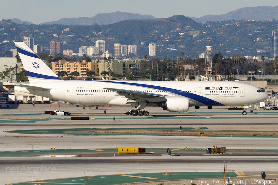 El Al Israel Airlines Boeing 777-258(ER) (4X-ECF) | Photo 225762