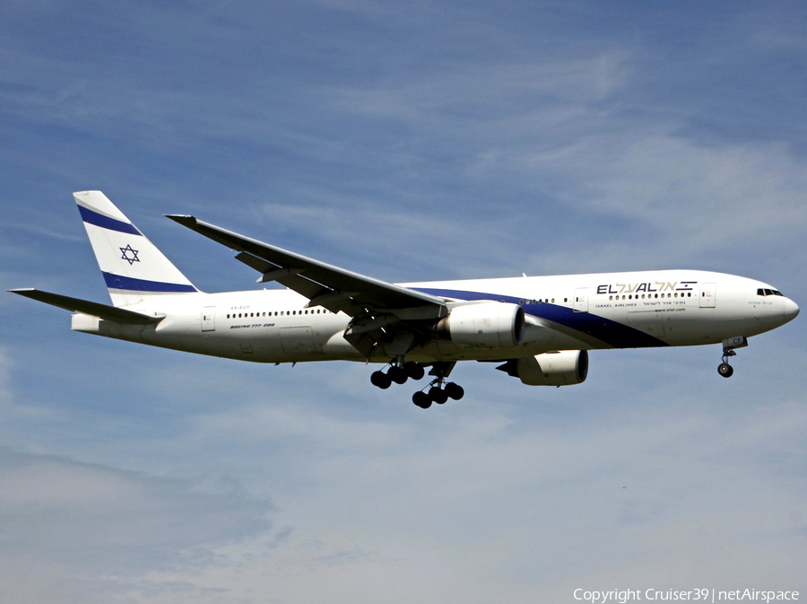 El Al Israel Airlines Boeing 777-258(ER) (4X-ECF) | Photo 221542