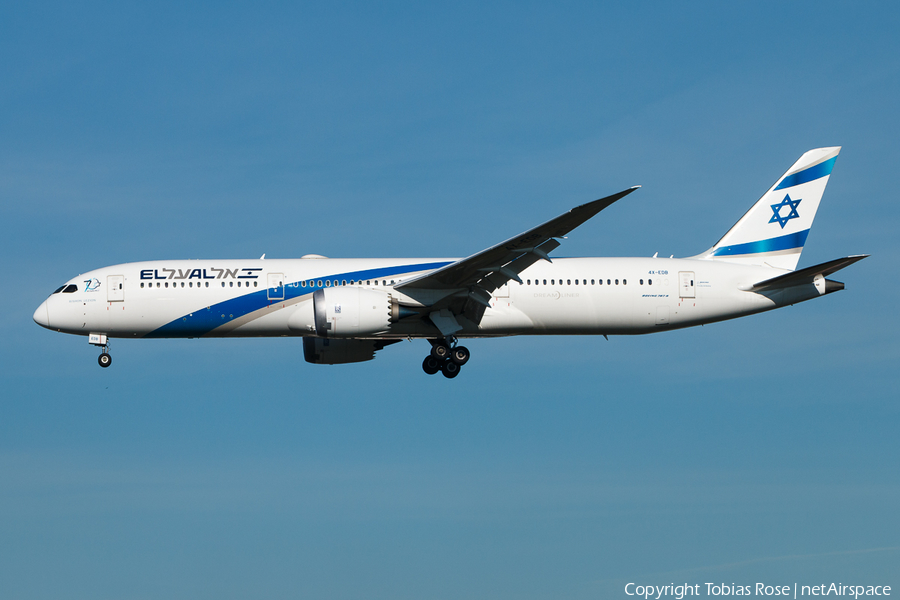 El Al Israel Airlines Boeing 787-9 Dreamliner (4X-EDB) | Photo 301476