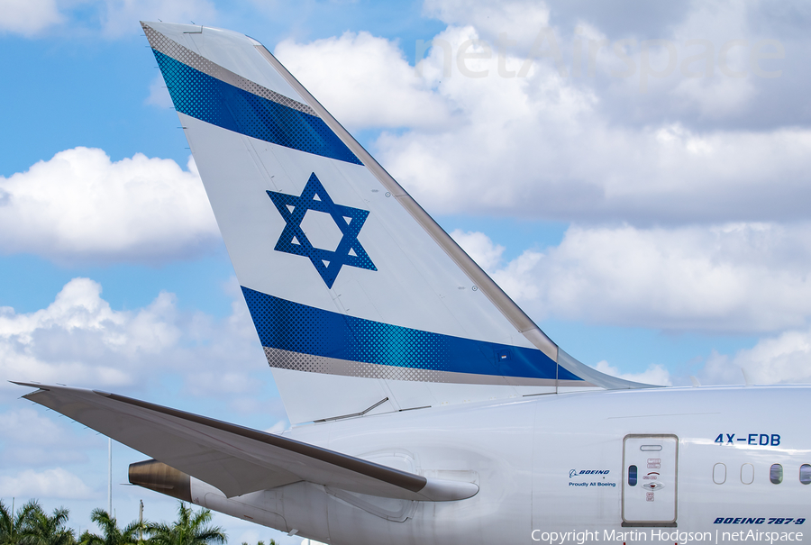 El Al Israel Airlines Boeing 787-9 Dreamliner (4X-EDB) | Photo 319172