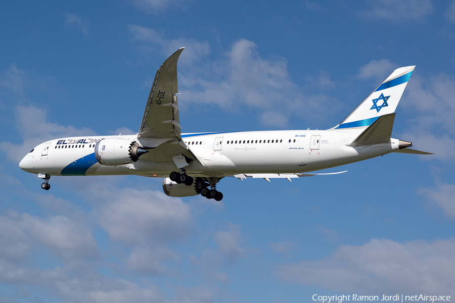 El Al Israel Airlines Boeing 787-9 Dreamliner (4X-EDE) | Photo 352569