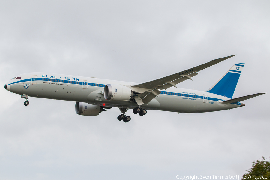 El Al Israel Airlines Boeing 787-9 Dreamliner (4X-EDF) | Photo 357668