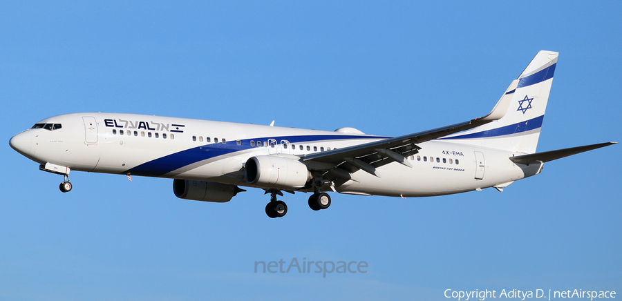 El Al Israel Airlines Boeing 737-958(ER) (4X-EHA) | Photo 364280