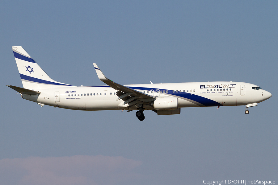 El Al Israel Airlines Boeing 737-958(ER) (4X-EHA) | Photo 507595