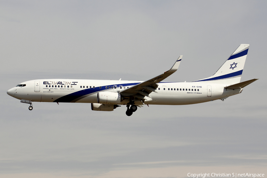 El Al Israel Airlines Boeing 737-958(ER) (4X-EHB) | Photo 116686