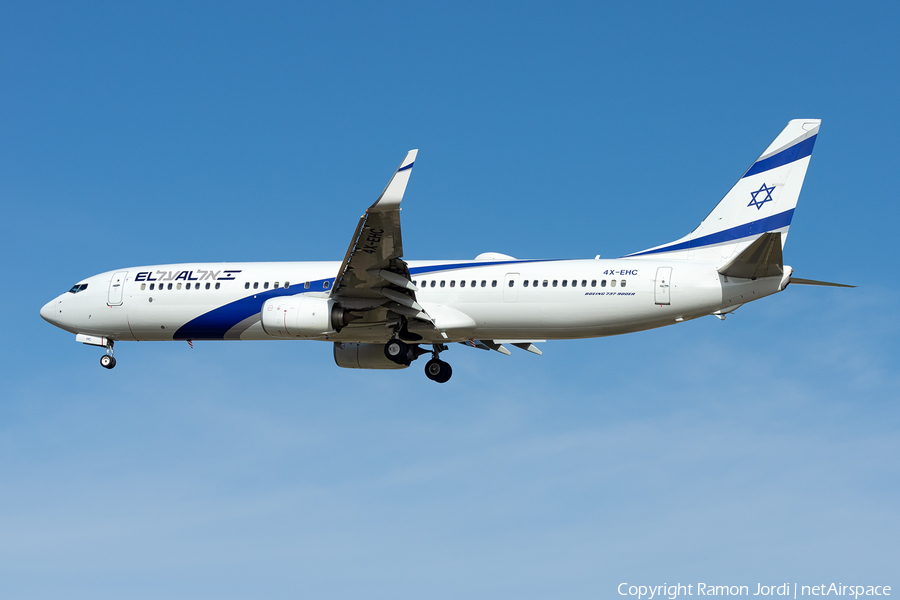 El Al Israel Airlines Boeing 737-958(ER) (4X-EHC) | Photo 393304