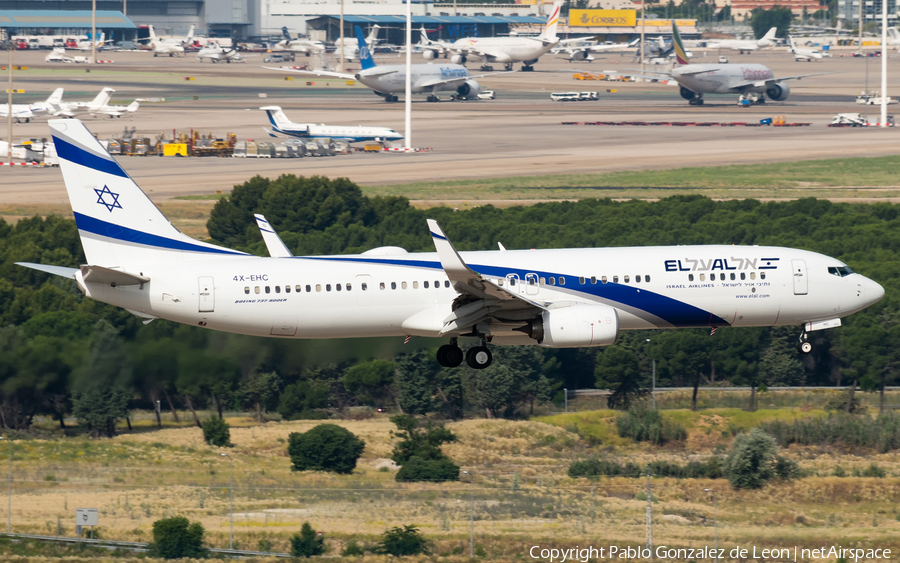 El Al Israel Airlines Boeing 737-958(ER) (4X-EHC) | Photo 339726