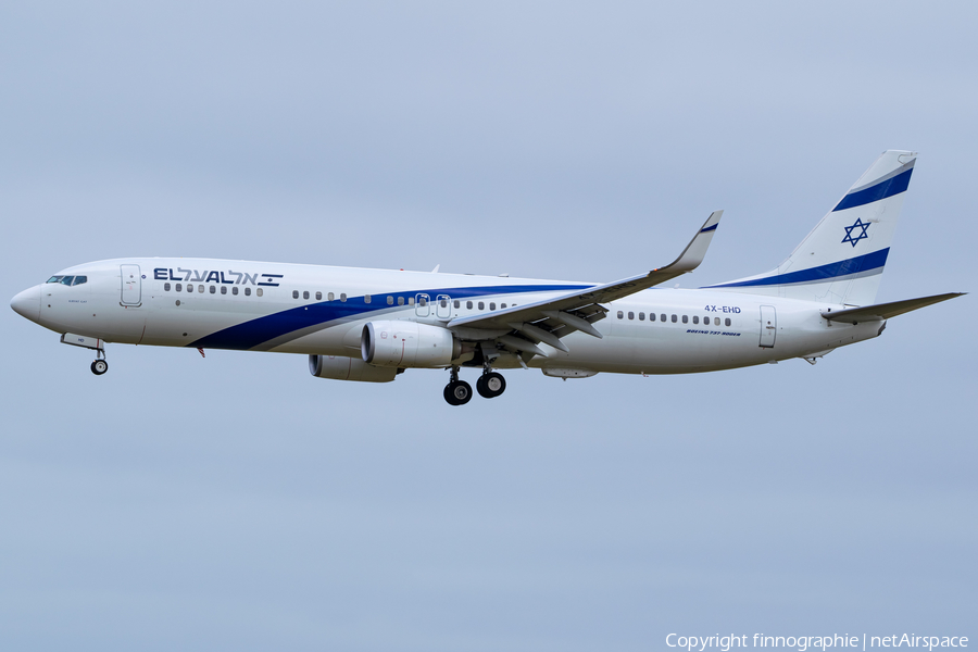 El Al Israel Airlines Boeing 737-958(ER) (4X-EHD) | Photo 516711