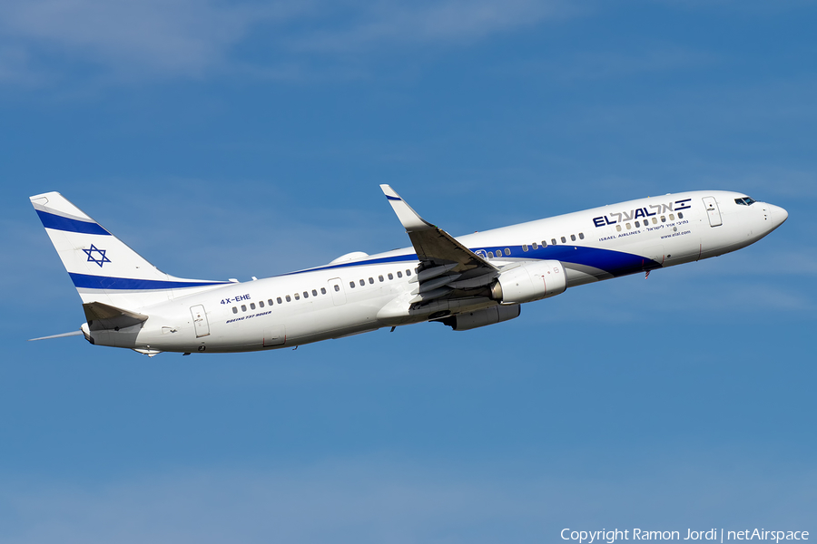 El Al Israel Airlines Boeing 737-958(ER) (4X-EHE) | Photo 286044