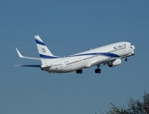 El Al Israel Airlines Boeing 737-958(ER) (4X-EHF) at  London - Luton, United Kingdom
