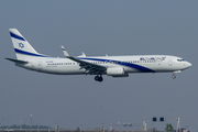 El Al Israel Airlines Boeing 737-958(ER) (4X-EHH) at  Amsterdam - Schiphol, Netherlands