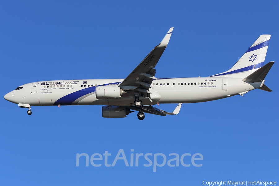 El Al Israel Airlines Boeing 737-958(ER) (4X-EHH) | Photo 294237