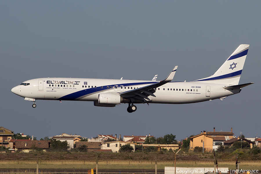 El Al Israel Airlines Boeing 737-958(ER) (4X-EHH) | Photo 163444