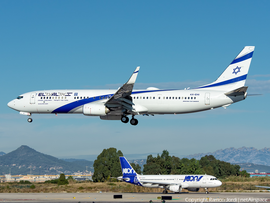 El Al Israel Airlines Boeing 737-958(ER) (4X-EHI) | Photo 280734