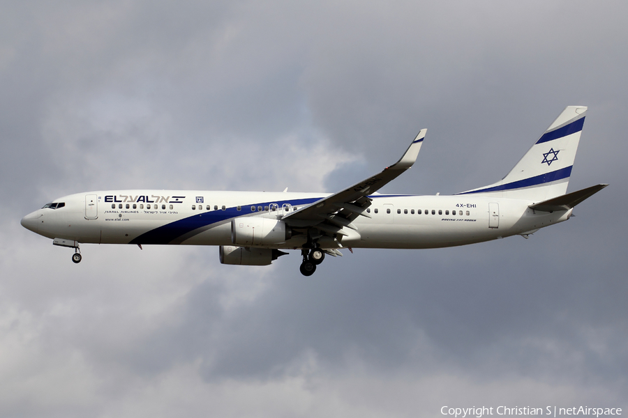 El Al Israel Airlines Boeing 737-958(ER) (4X-EHI) | Photo 169524