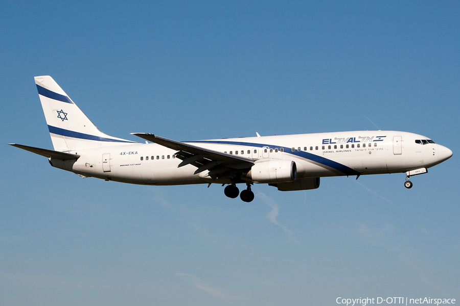 El Al Israel Airlines Boeing 737-858 (4X-EKA) | Photo 199723