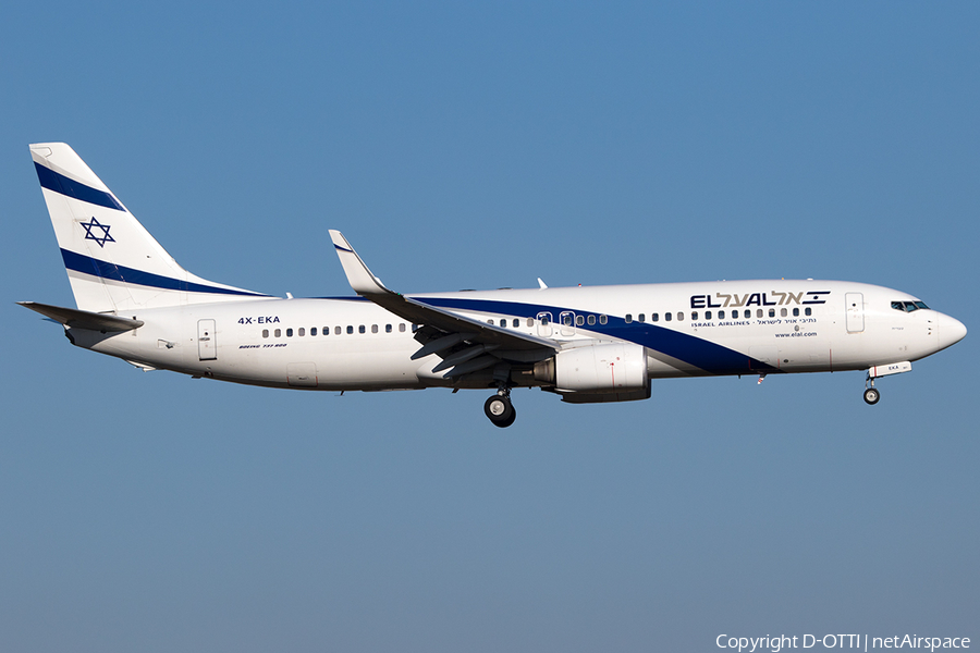 El Al Israel Airlines Boeing 737-858 (4X-EKA) | Photo 224186