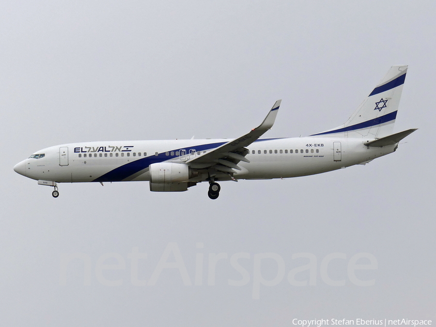 El Al Israel Airlines Boeing 737-858 (4X-EKB) | Photo 465242